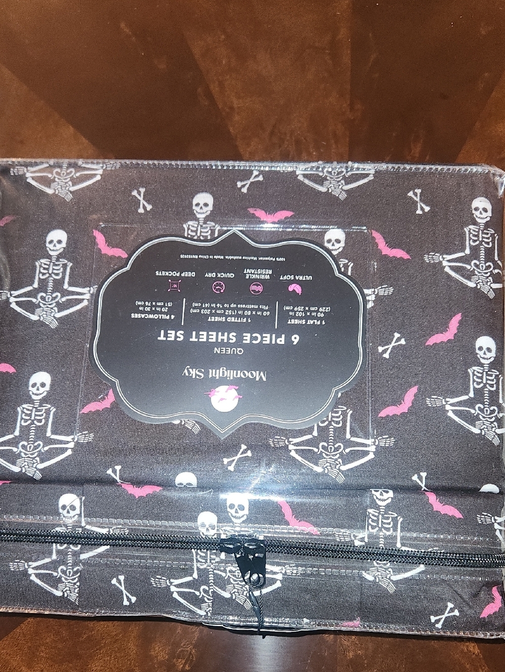 Moonlit Sky Goth Halloween Spooky Yoga Sheets Set.  NEW!